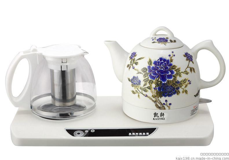 陶瓷电热水壶套装 玻璃保温电茶壶烧水壶套装茶具礼品小家电