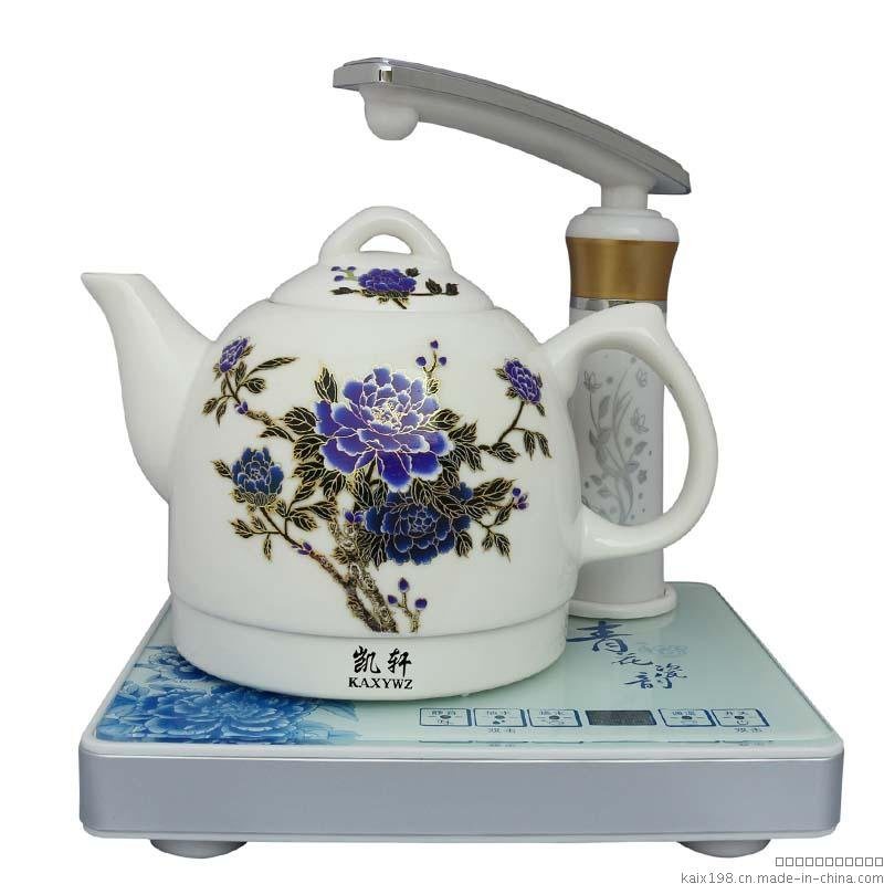 凯轩语音陶瓷电热水壶烧水壶自动上水电热水壶加水抽水器茶具