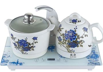 厂家供应自动上水电热水壶茶炉景德镇陶瓷抽水泡茶器茶艺壶电茶壶