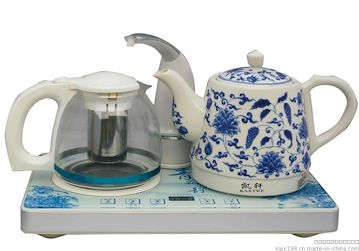 供应凯轩自动上水电热水壶陶瓷 自动加水电茶壶 保温泡茶壶套装 自动断电烧水器