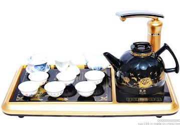 凯轩自动上水电热水壶 茶盘自动加水抽水茶具 智能自动电热壶